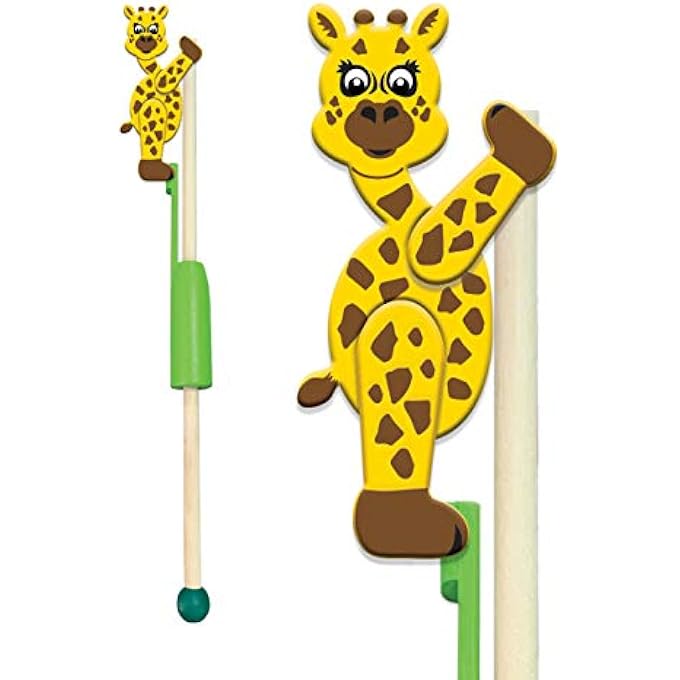 Deluxebase ACROBAT ANIMALS - DELUXEBASE GIRAFFE TRADITIONAL STYLE WOODEN SAFARI THEMED TOYS FOR BABIES AND KIDS - Image 1